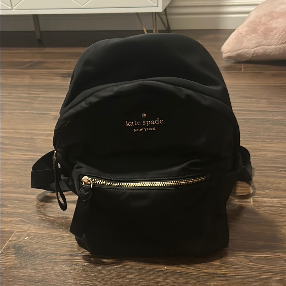 Kate Spade Black Nylon Backpack